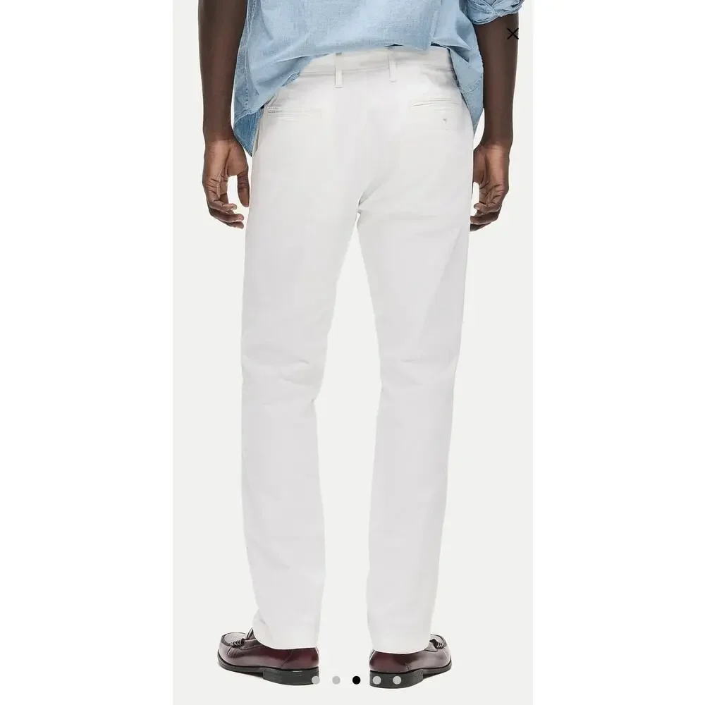 NWT J. Crew 770™ Straight-Fit Stretch Chino Pant White 30/32
